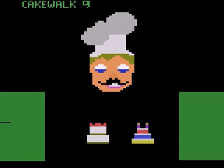 Cakewalk title screen for Atari 2600